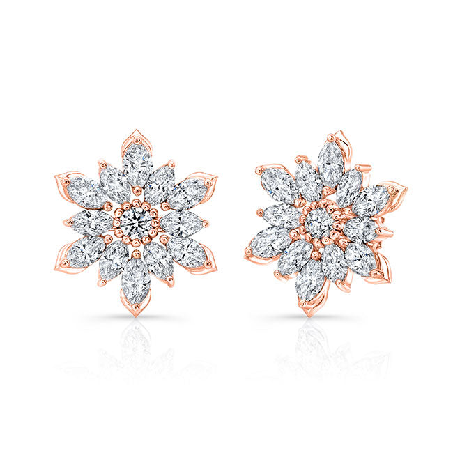 Flower Diamond Earring