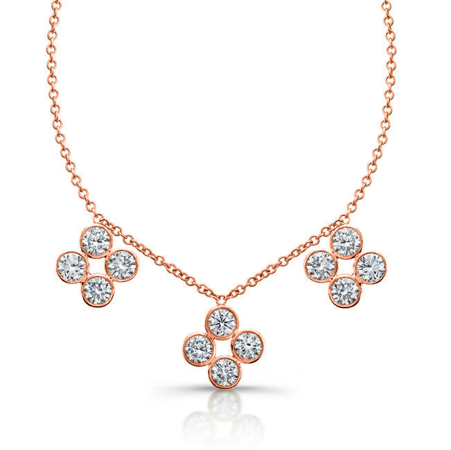 Diamond Flower Necklace