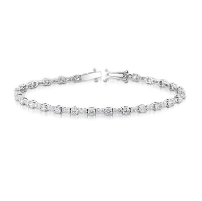 Modern Style Diamond Tennis Bracelet