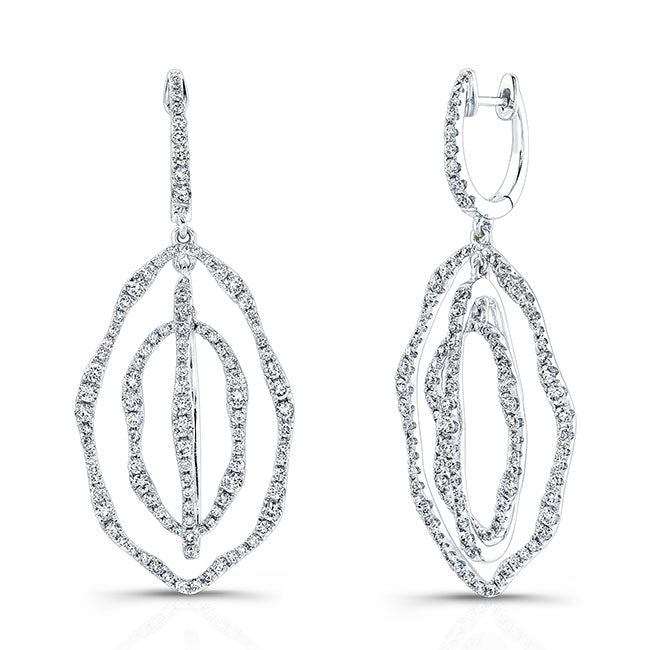 Dangling Diamond Earrings