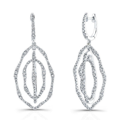 Dangling Diamond Earrings