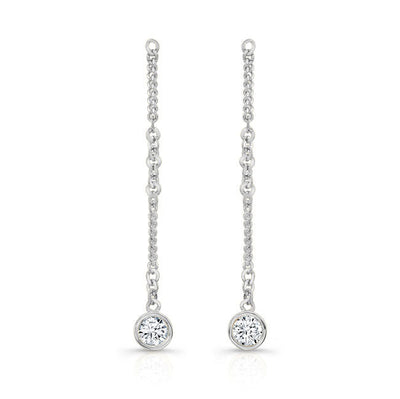 Dangling Diamond Earrings