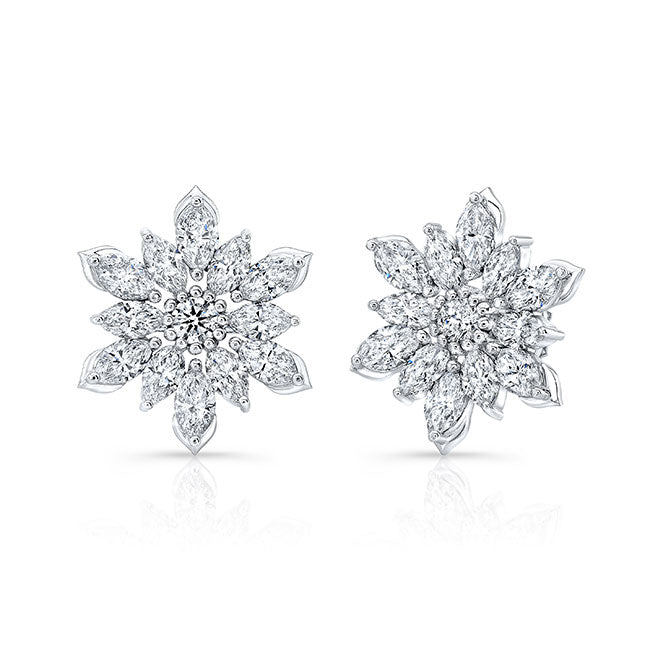 Flower Diamond Earring