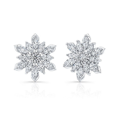 Flower Diamond Earring