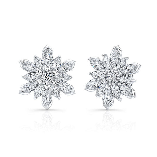 Flower Diamond Earring
