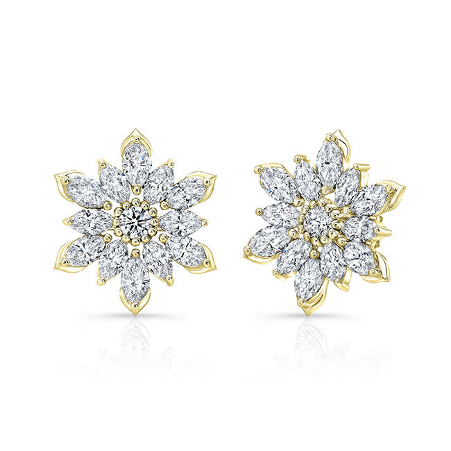 Flower Diamond Earring
