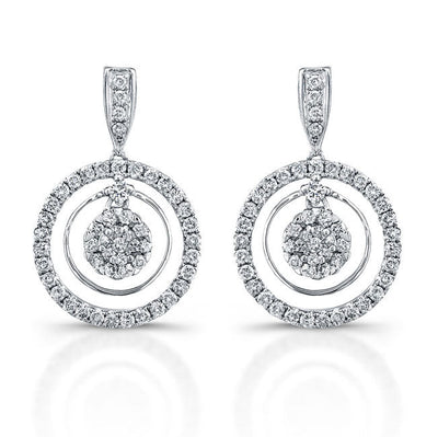 Dangling Diamond Earrings