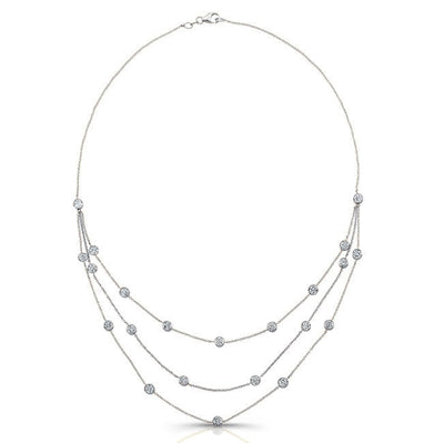 Diamond Bezel Necklace