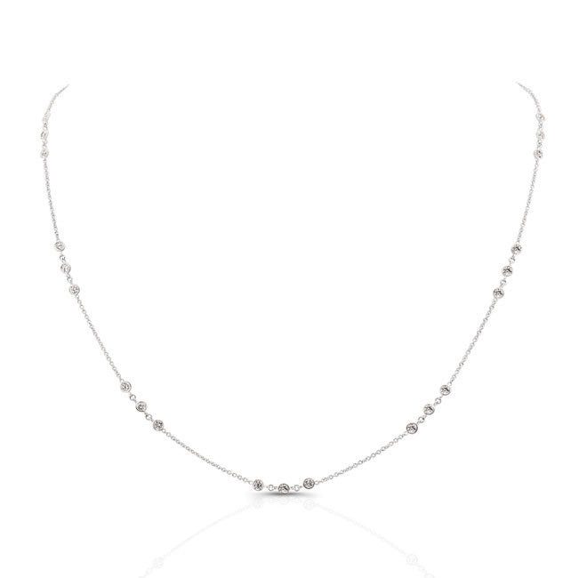 Diamond Bezel Necklace