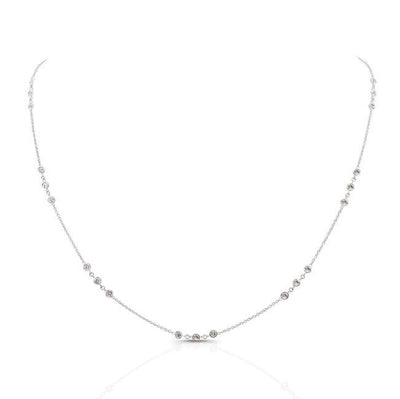 Diamond Bezel Necklace