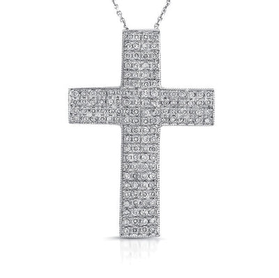 Pave Diamond Cross Pendant