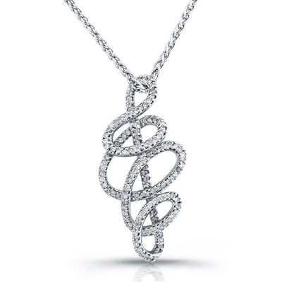 Swirl Diamond Pendant