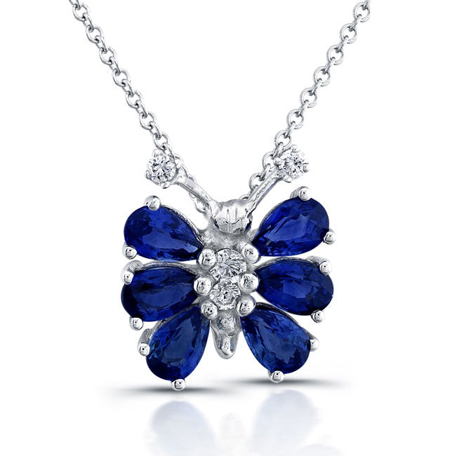 Butterfly Sapphire & Diamond Pendant (Copy)