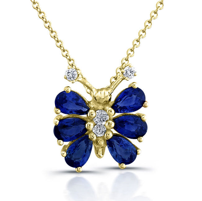 Butterfly Sapphire & Diamond Pendant (Copy)