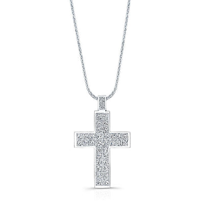 Invisible Princess Diamond Pendant