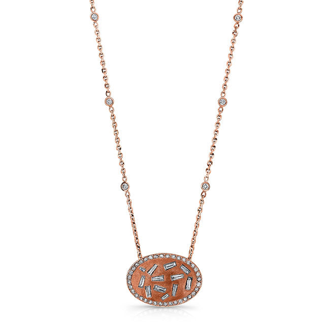 Round Baguette Bezel Pendant (Copy)