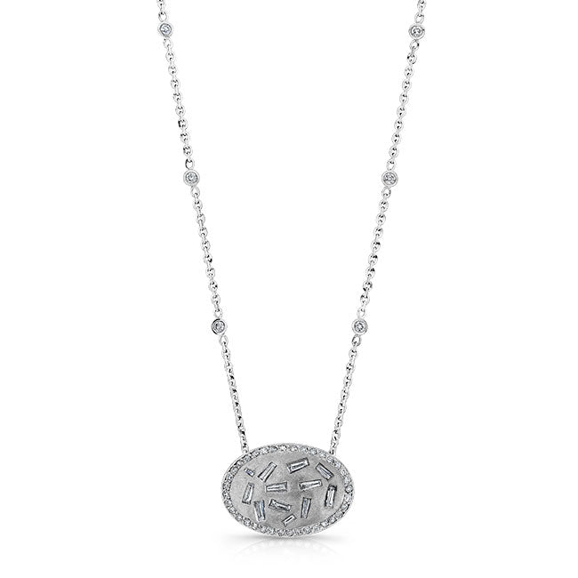 Round Baguette Bezel Pendant (Copy)