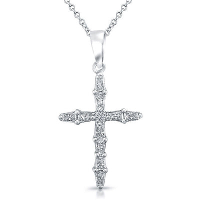 Baguette Diamond Cross Pendant
