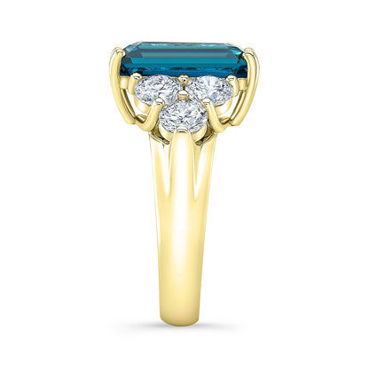 Modern Style Diamond Engagement Ring