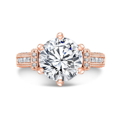 Vintage Style Diamond Engagement Ring