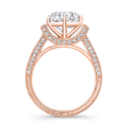 Vintage Style Diamond Engagement Ring