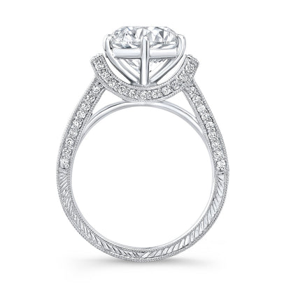 Vintage Style Diamond Engagement Ring
