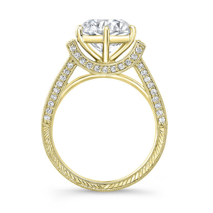 Vintage Style Diamond Engagement Ring