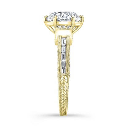 Vintage Style Diamond Engagement Ring
