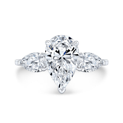 Modern Style Diamond 3-Stone Engagement Ring