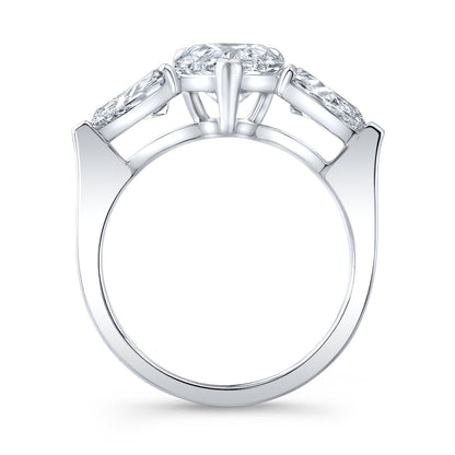 Modern Style Diamond 3-Stone Engagement Ring
