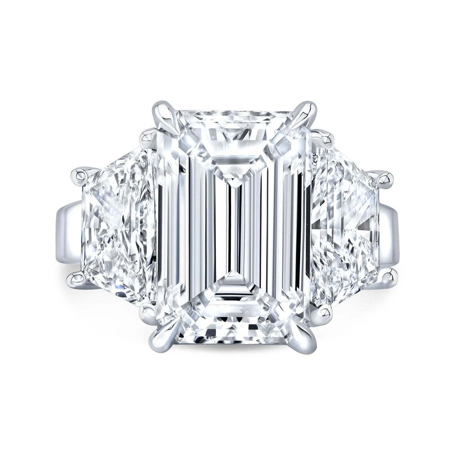 Modern Style 3-Stone Diamond Engagement Ring