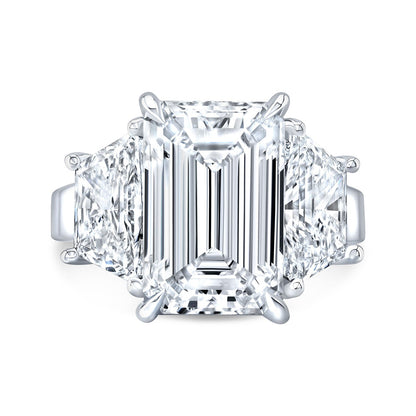Modern Style 3-Stone Diamond Engagement Ring