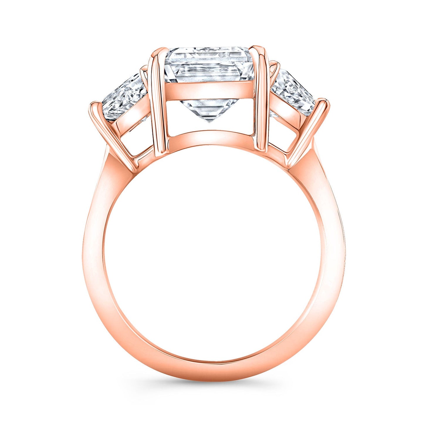 Modern Style 3-Stone Diamond Engagement Ring