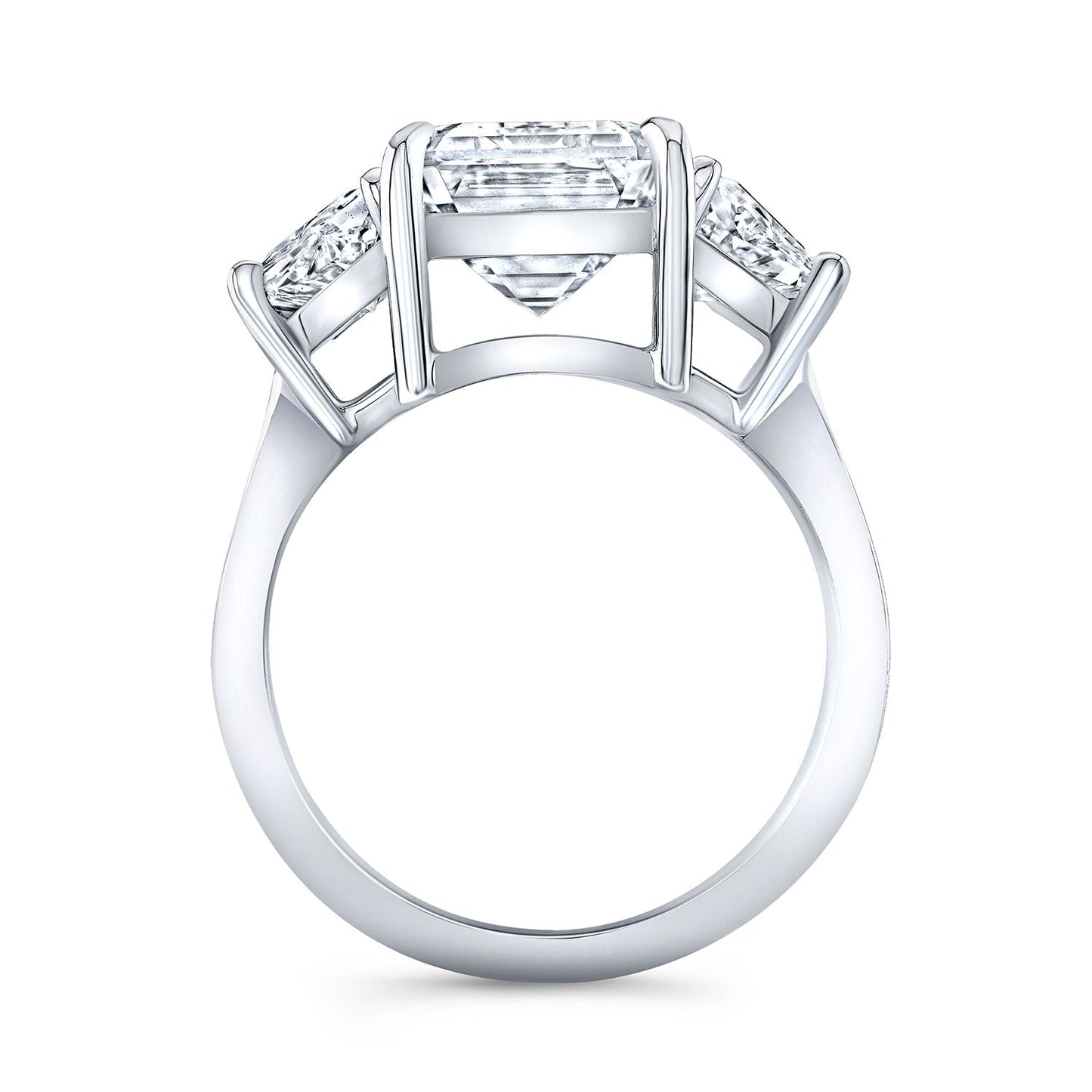 Modern Style 3-Stone Diamond Engagement Ring