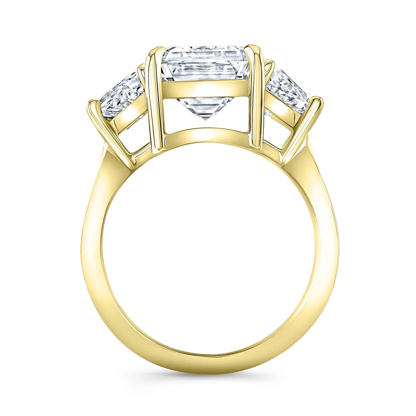Modern Style 3-Stone Diamond Engagement Ring
