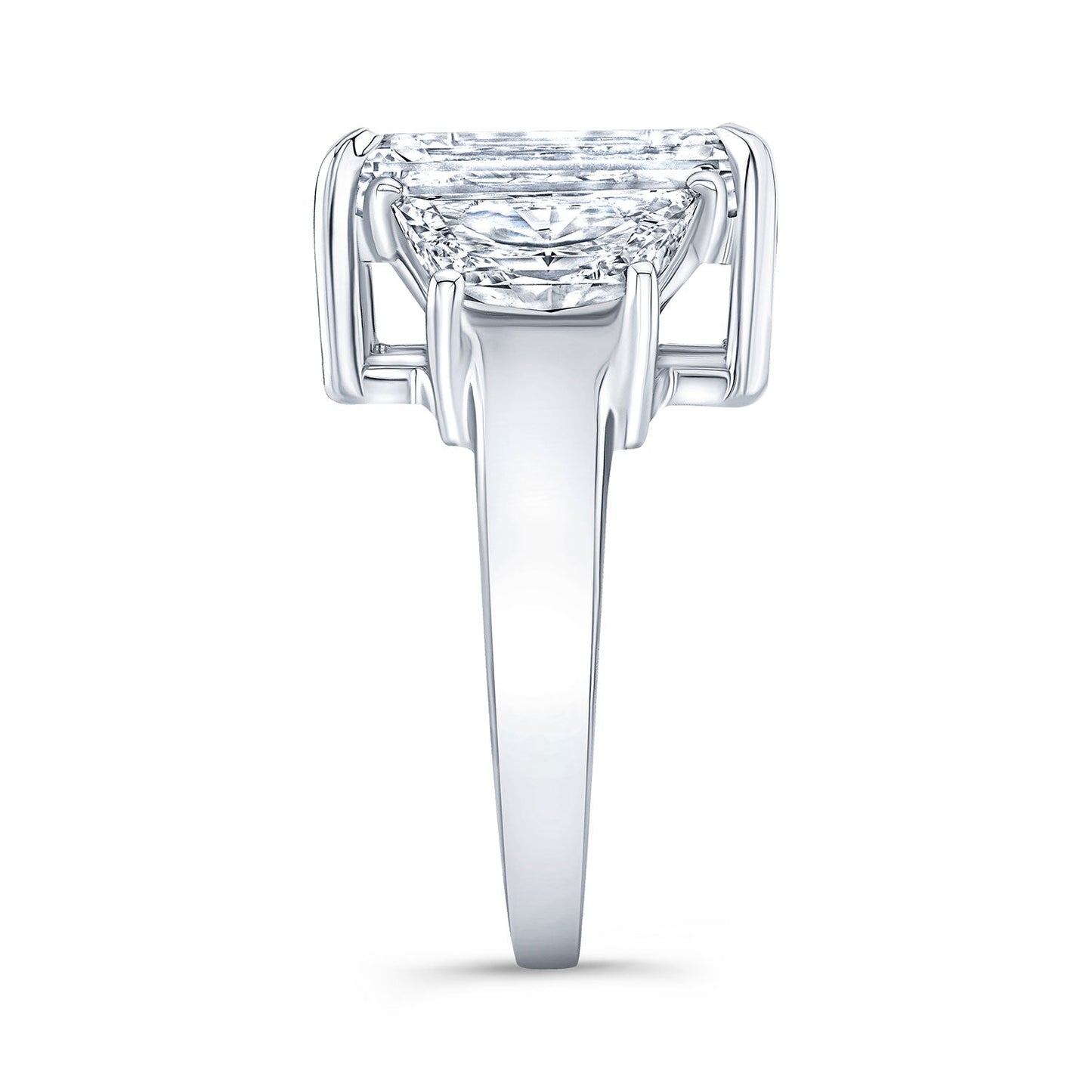 Modern Style 3-Stone Diamond Engagement Ring