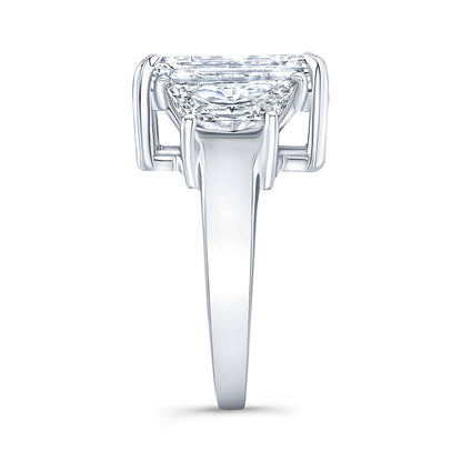 Modern Style 3-Stone Diamond Engagement Ring