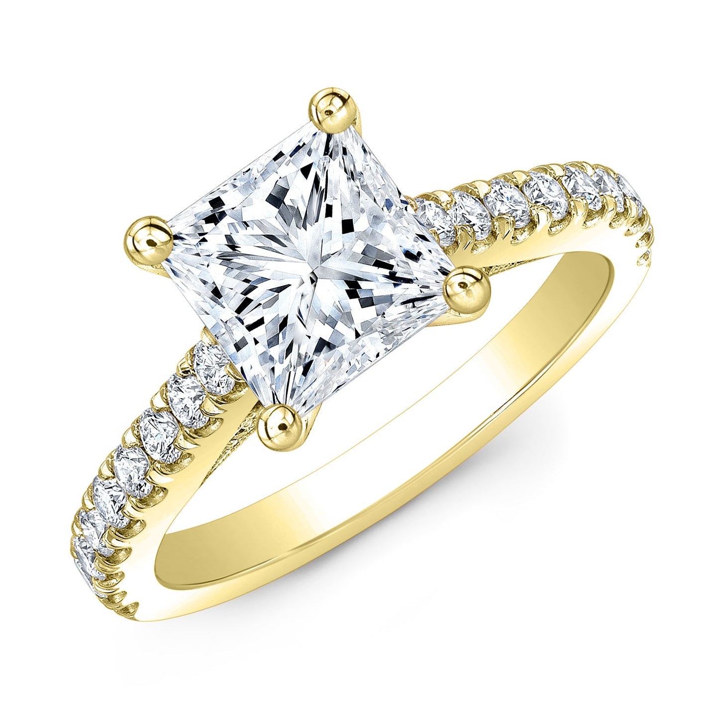 Modern Style Diamond Engagement Ring