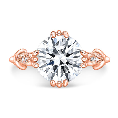 Vintage Style Diamond Engagement Ring