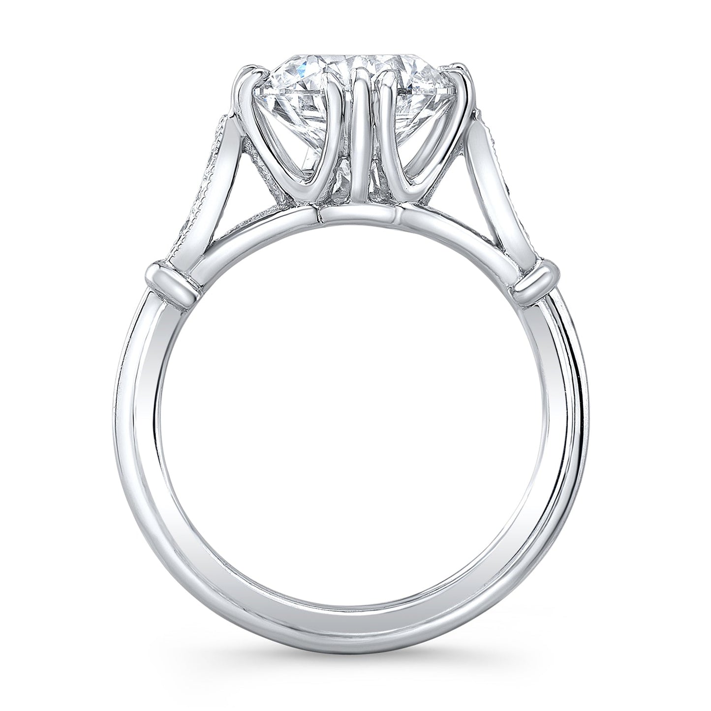 Vintage Style Diamond Engagement Ring