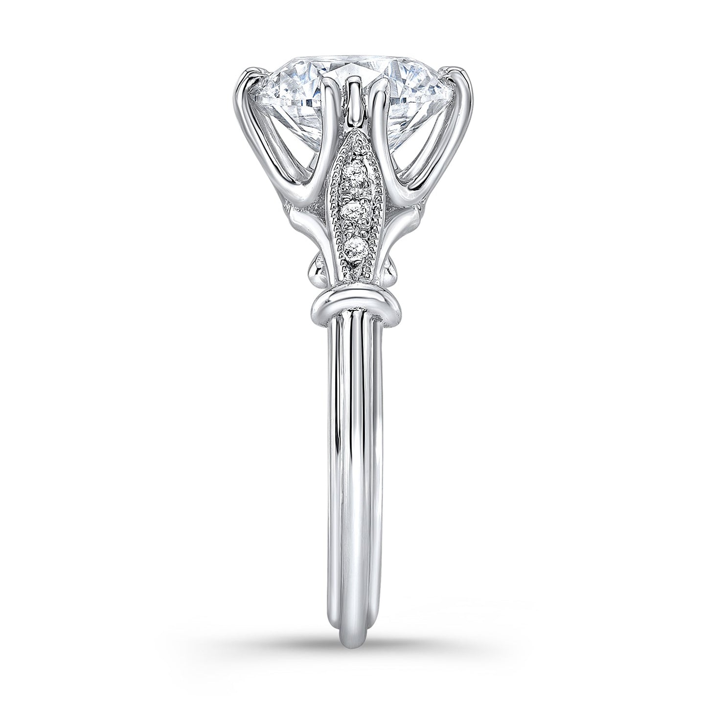 Vintage Style Diamond Engagement Ring