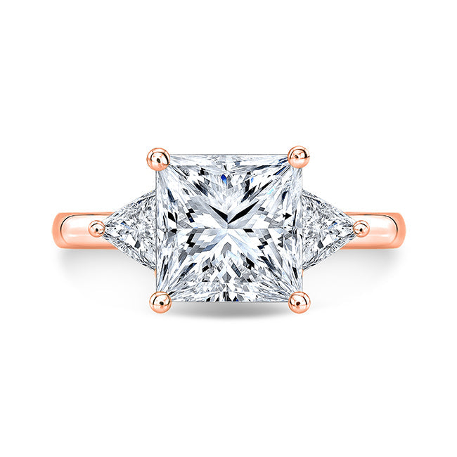 Modern Style Diamond 3-Stone Engagement Ring