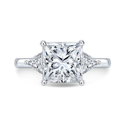 Modern Style Diamond 3-Stone Engagement Ring