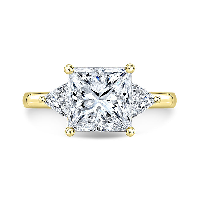 Modern Style Diamond 3-Stone Engagement Ring