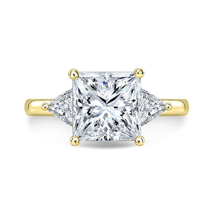 Modern Style Diamond 3-Stone Engagement Ring
