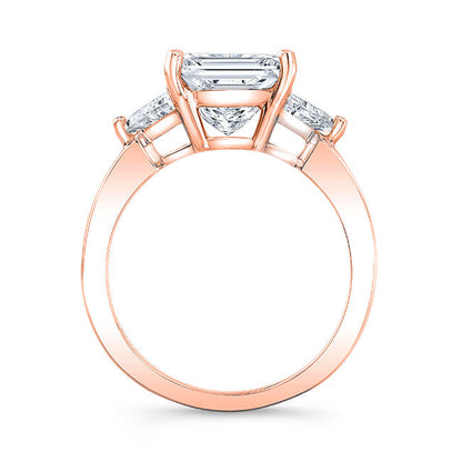 Modern Style Diamond 3-Stone Engagement Ring