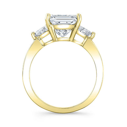 Modern Style Diamond 3-Stone Engagement Ring