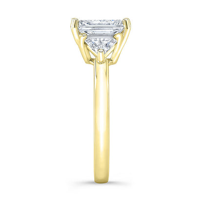 Modern Style Diamond 3-Stone Engagement Ring