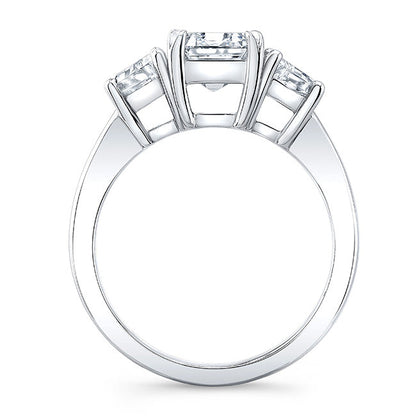 Modern Style Diamond 3-Stone Engagement Ring