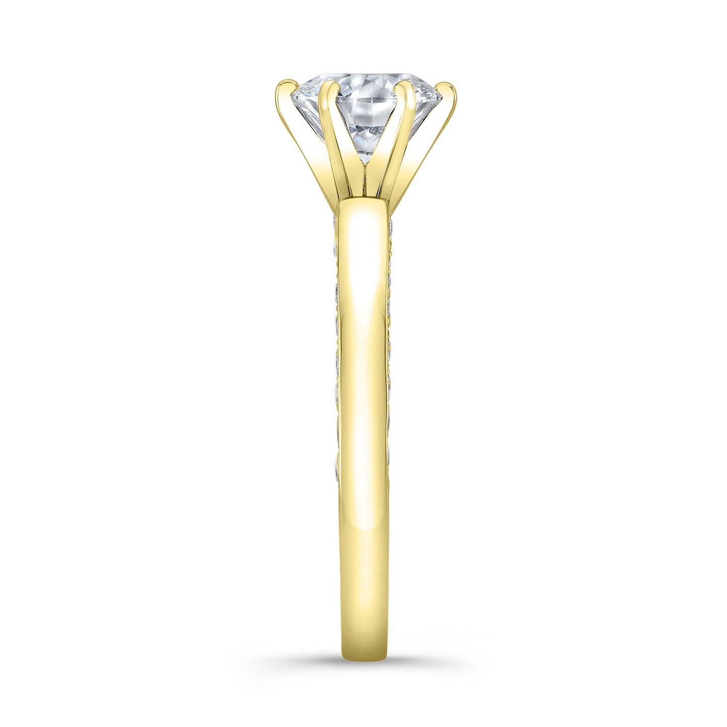 Modern Style Diamond Engagement Ring